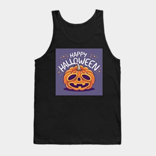 Happy Halloween pumpkin Tank Top